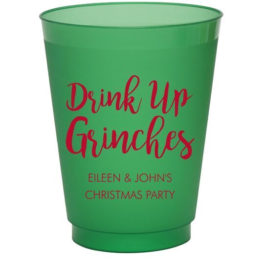 Drink Up Grinches Colored Shatterproof Cups